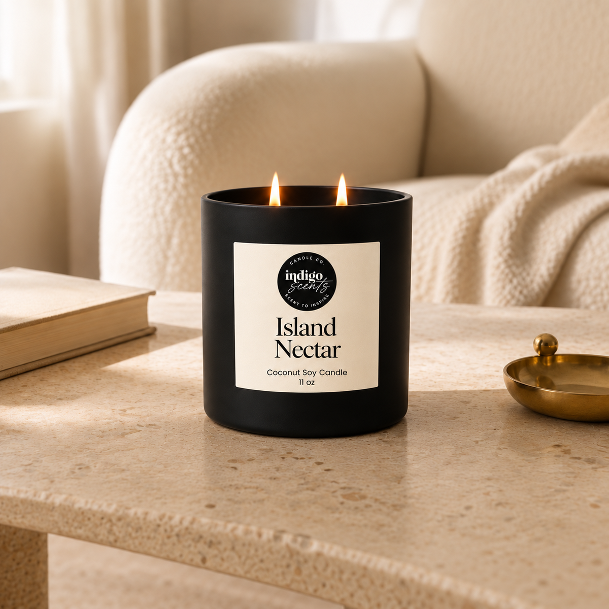Island Nectar Candle | Matte Black Jar