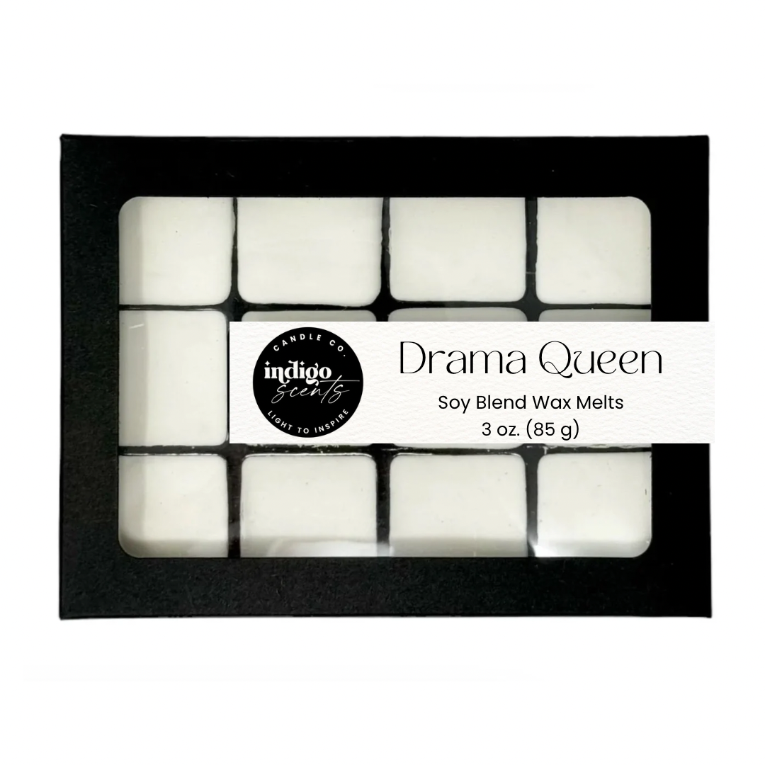 Indigo Scents Drama Queen wax melts. Diva type scent