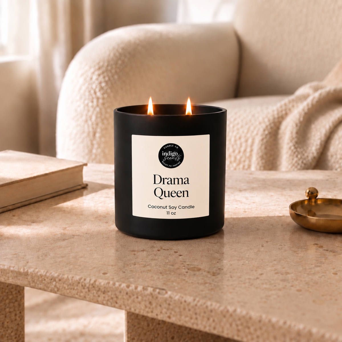 Drama Queen Candle | Matte Black Jar