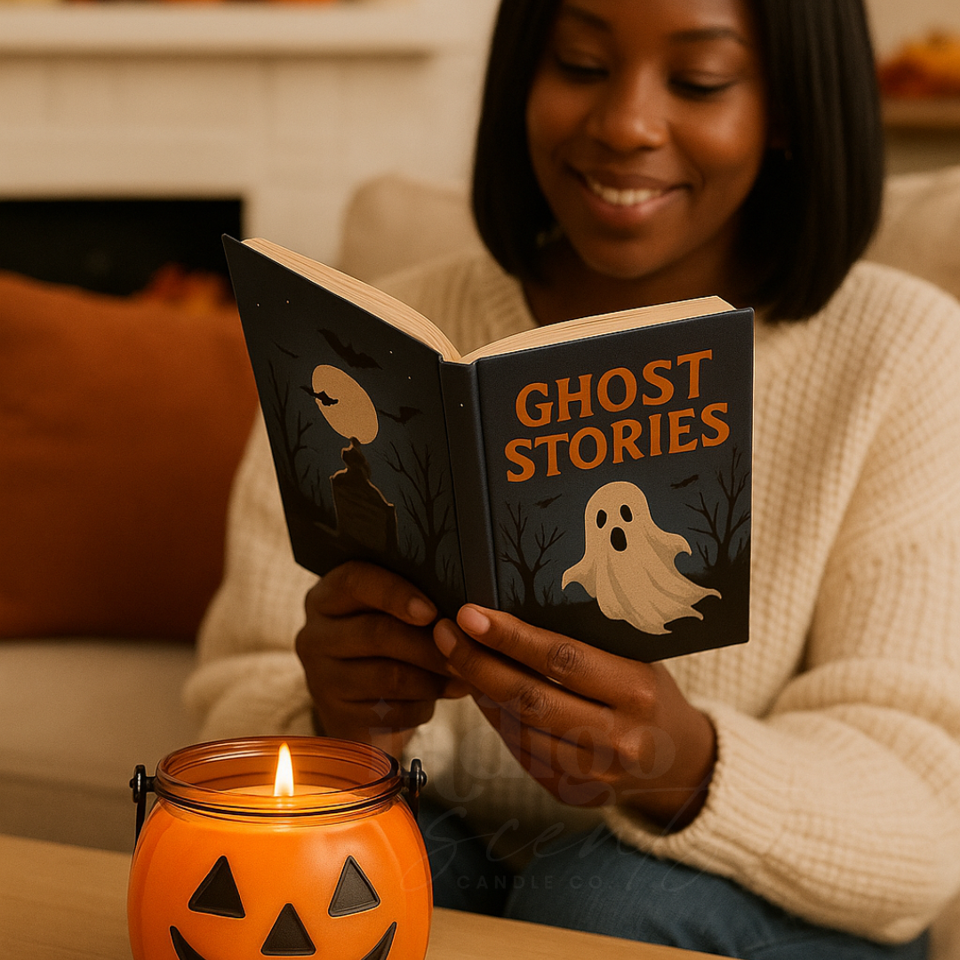 Jack-O’-Lantern Coconut Soy Candle | Festive Pumpkin Fall Candle