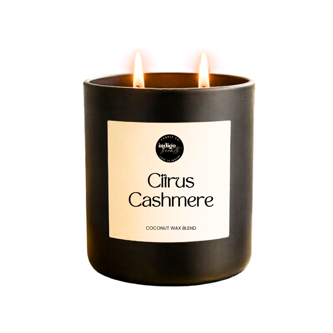 Citrus Cashmere Candle | Matte Black Jar
