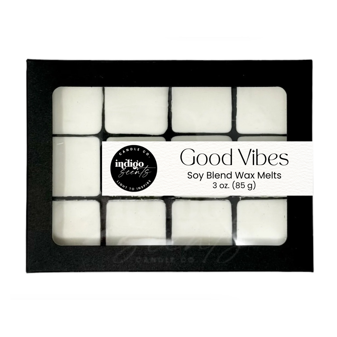 Good Vibes wax Melts by Indigo Scents.