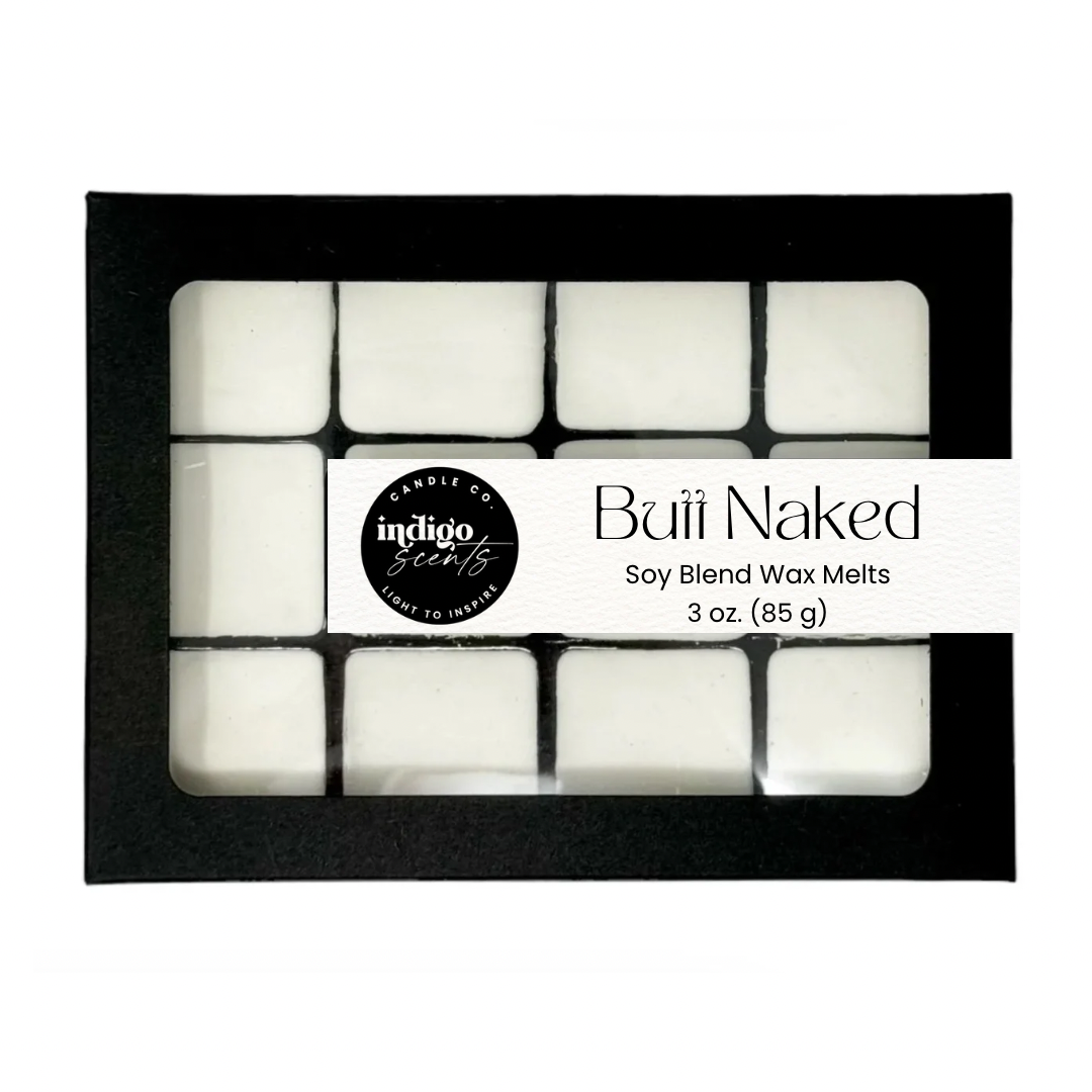 Butt Naked tropical and fruity scented wax melts by Indigo Scents.