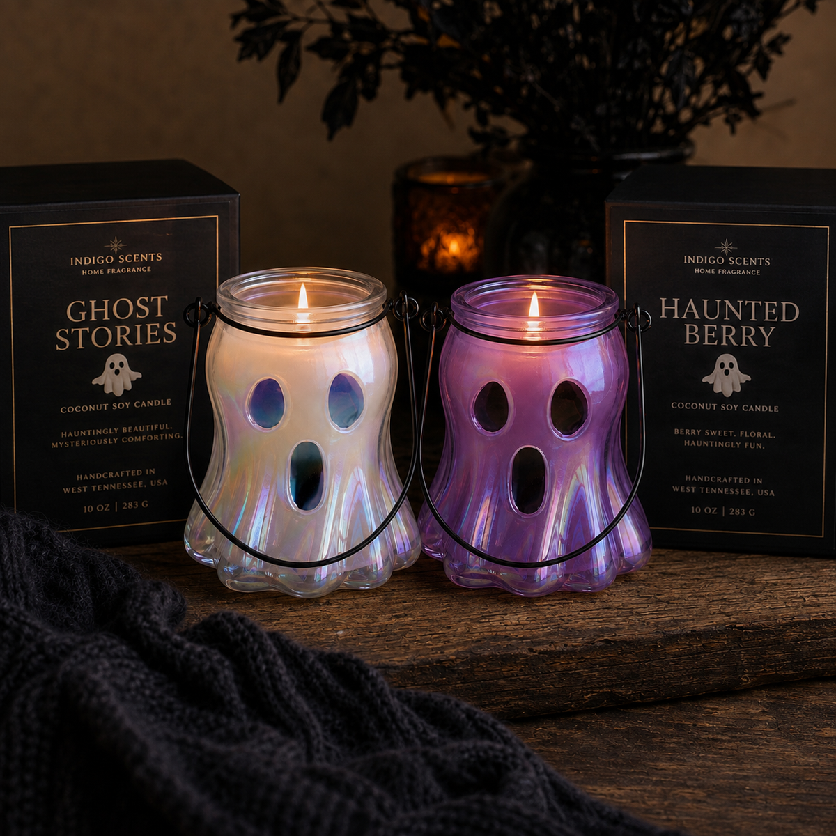 Ghost Halloween Candle