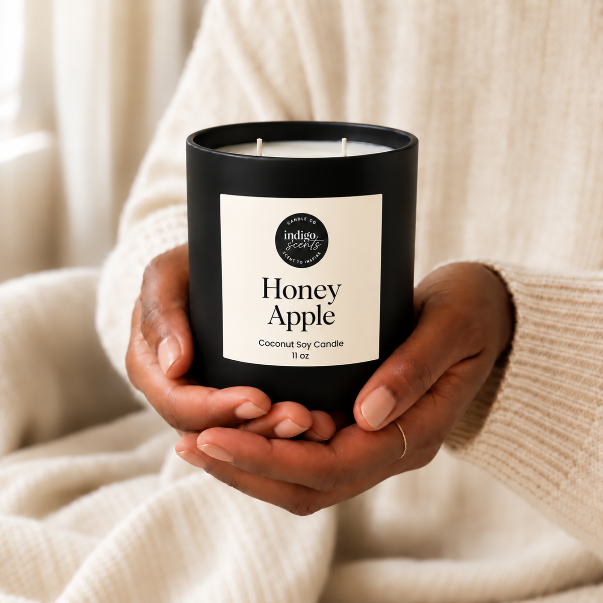 Honey Apple Candle | Matte Black Jar