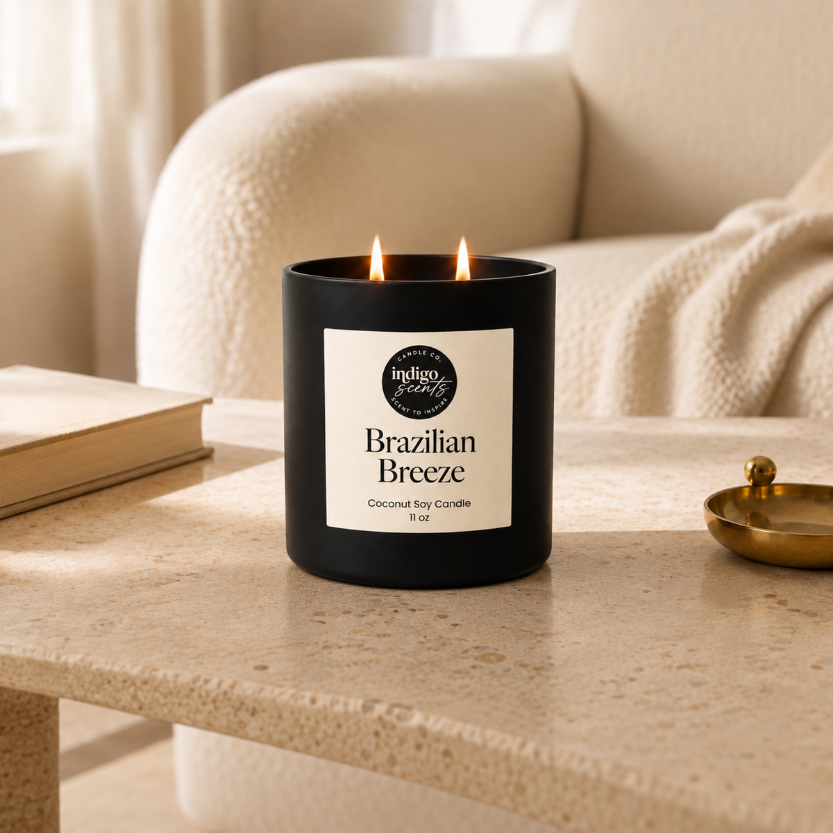 Brazilian Breeze Candle | Matte Black Jar