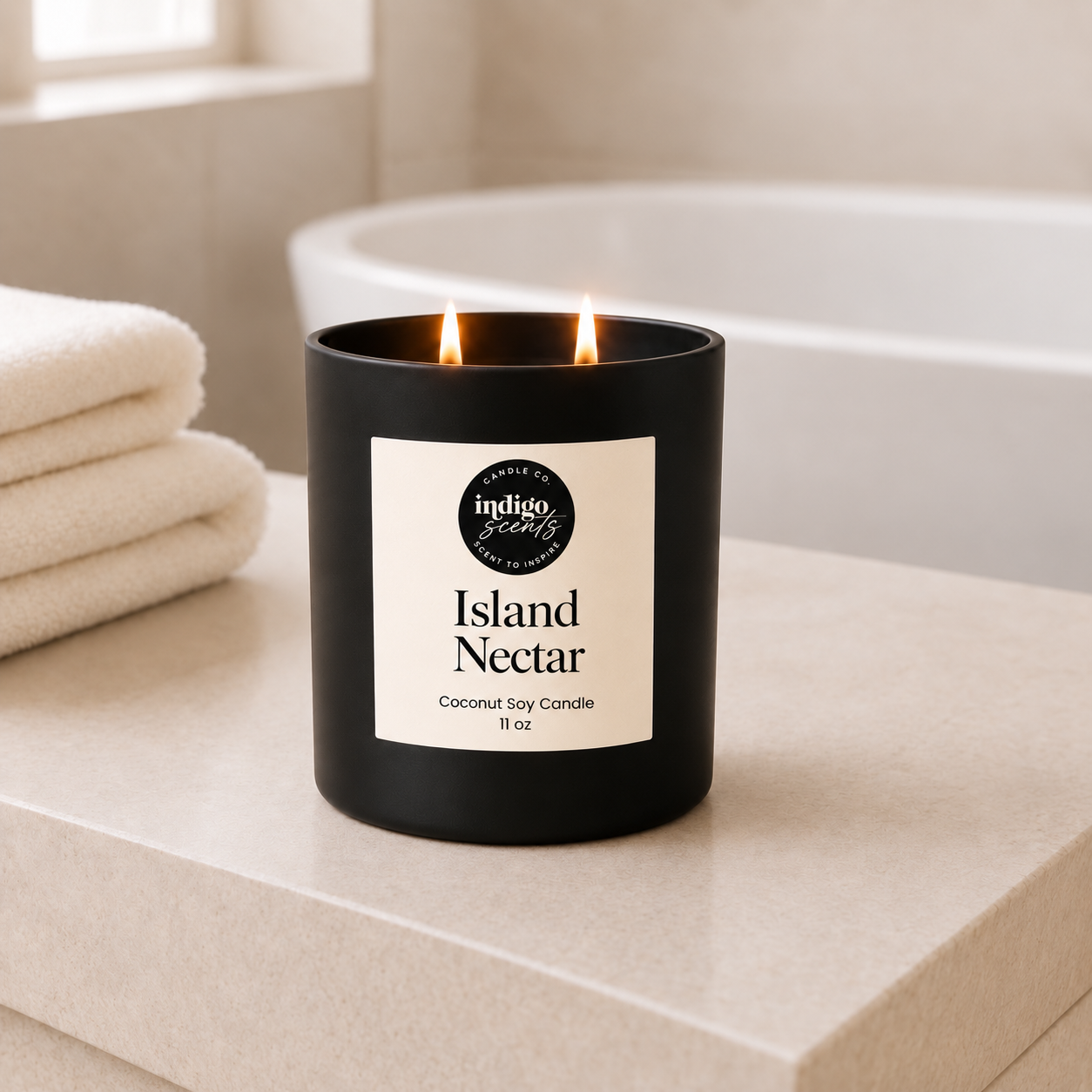 Island Nectar Candle | Matte Black Jar