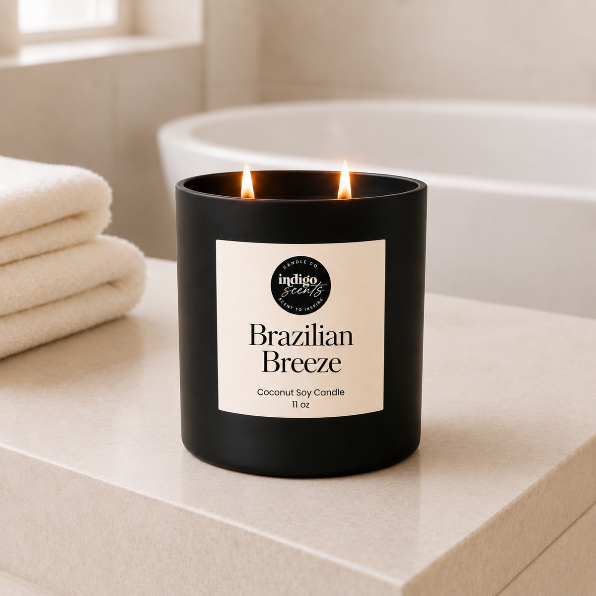 Brazilian Breeze Candle | Matte Black Jar