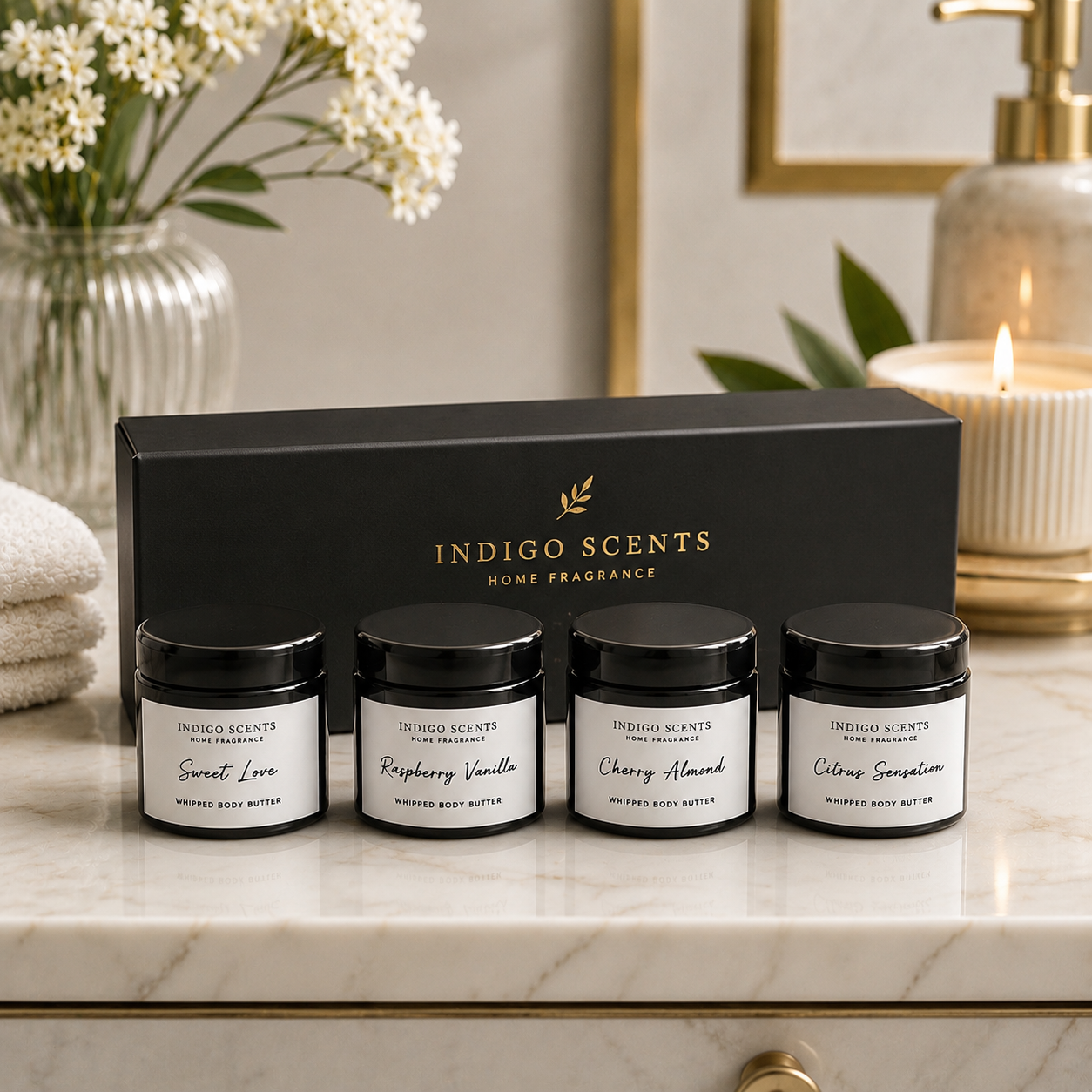 Luxe Body Butter Discovery Set | 4-Piece Whipped Body Butters