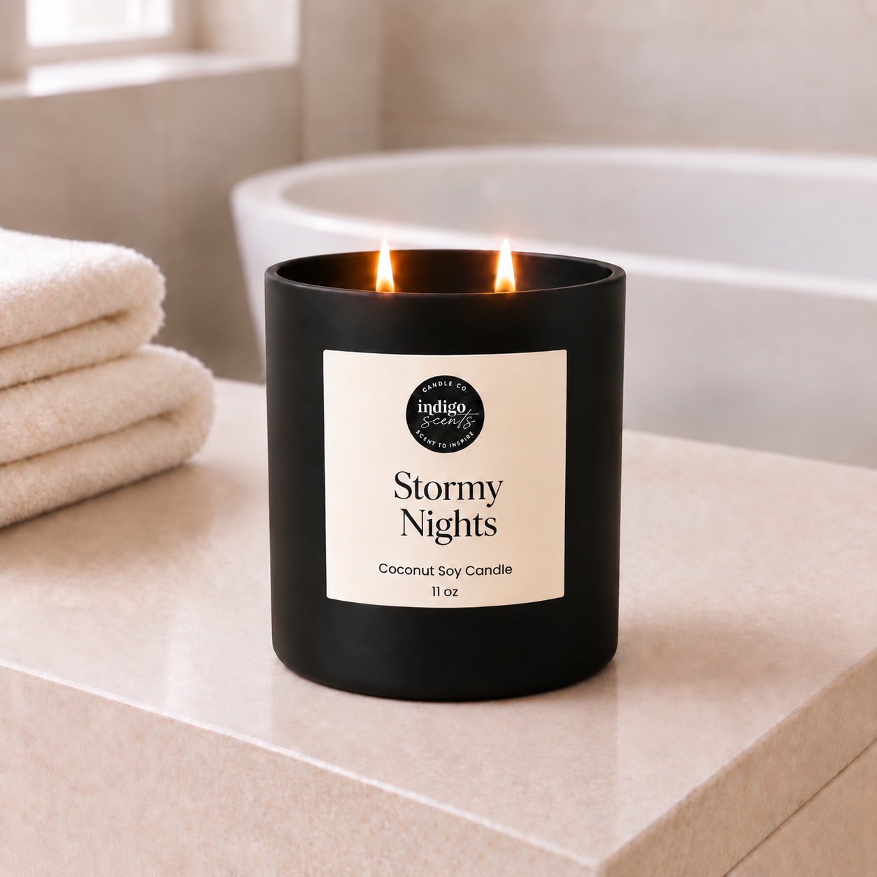 Stormy Nights Candle | Matte Black Jar