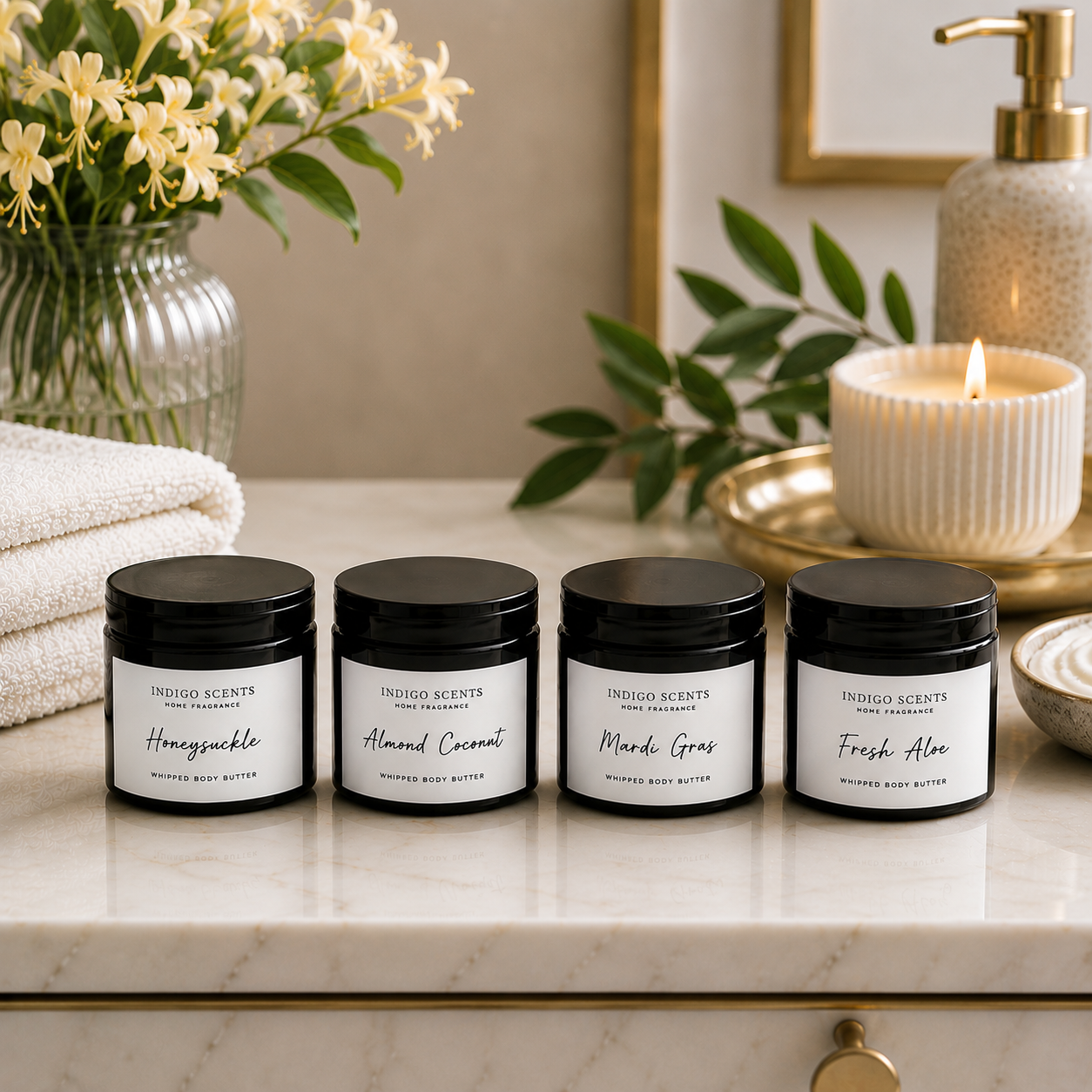 Luxe Body Butter Discovery Set | 4-Piece Whipped Body Butters