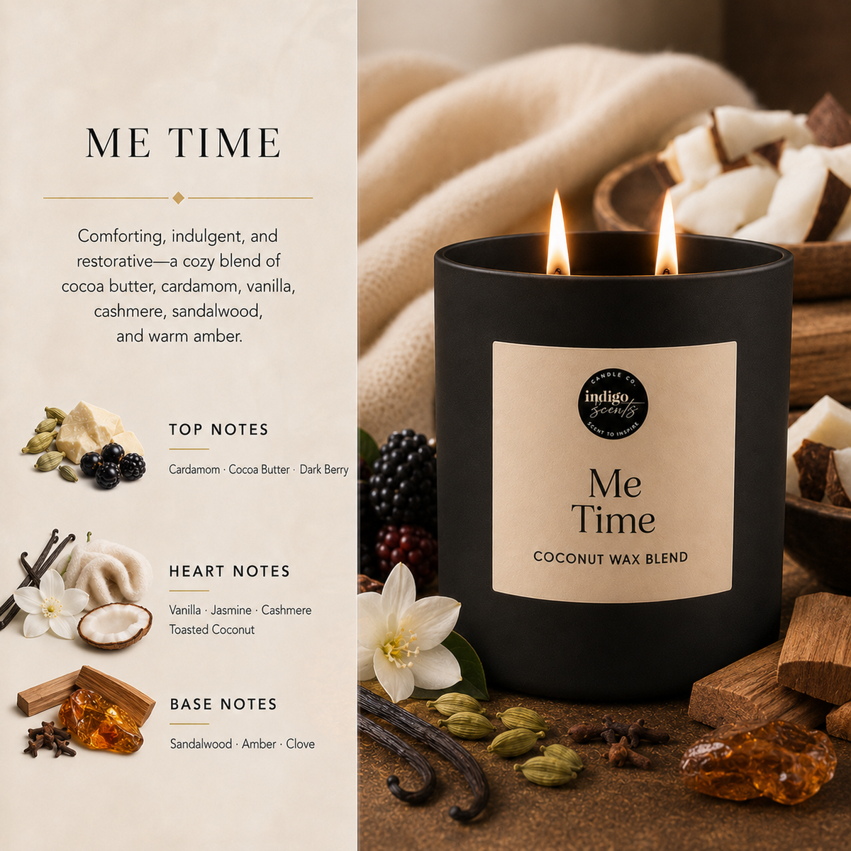 Me Time Candle | Matte Black Jar