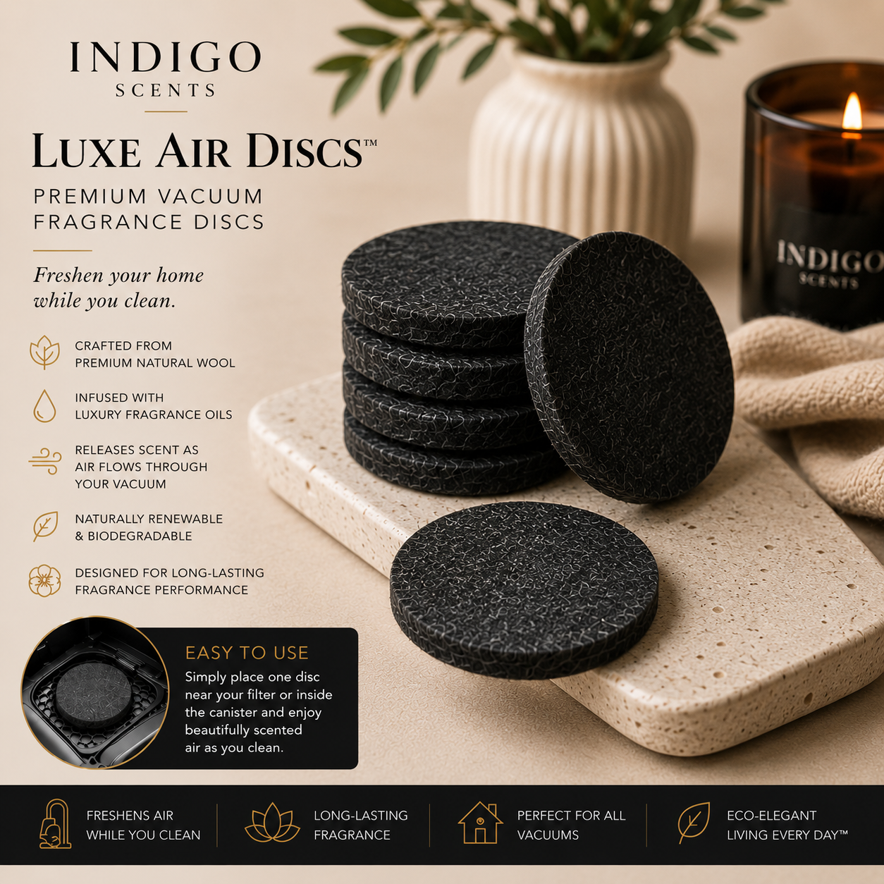 Luxe Air Discs™ | Premium Vacuum Fragrance Discs