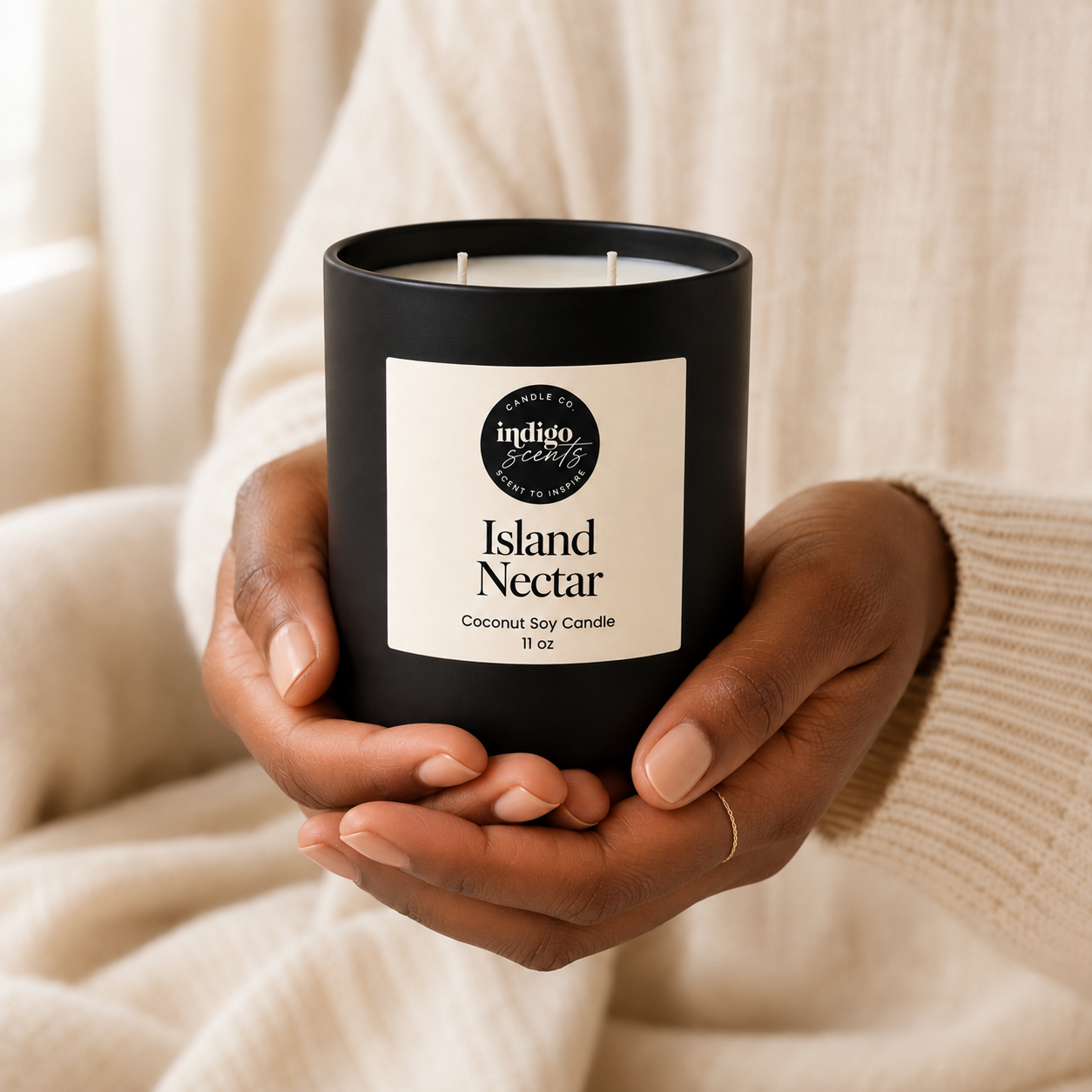 Island Nectar Candle | Matte Black Jar