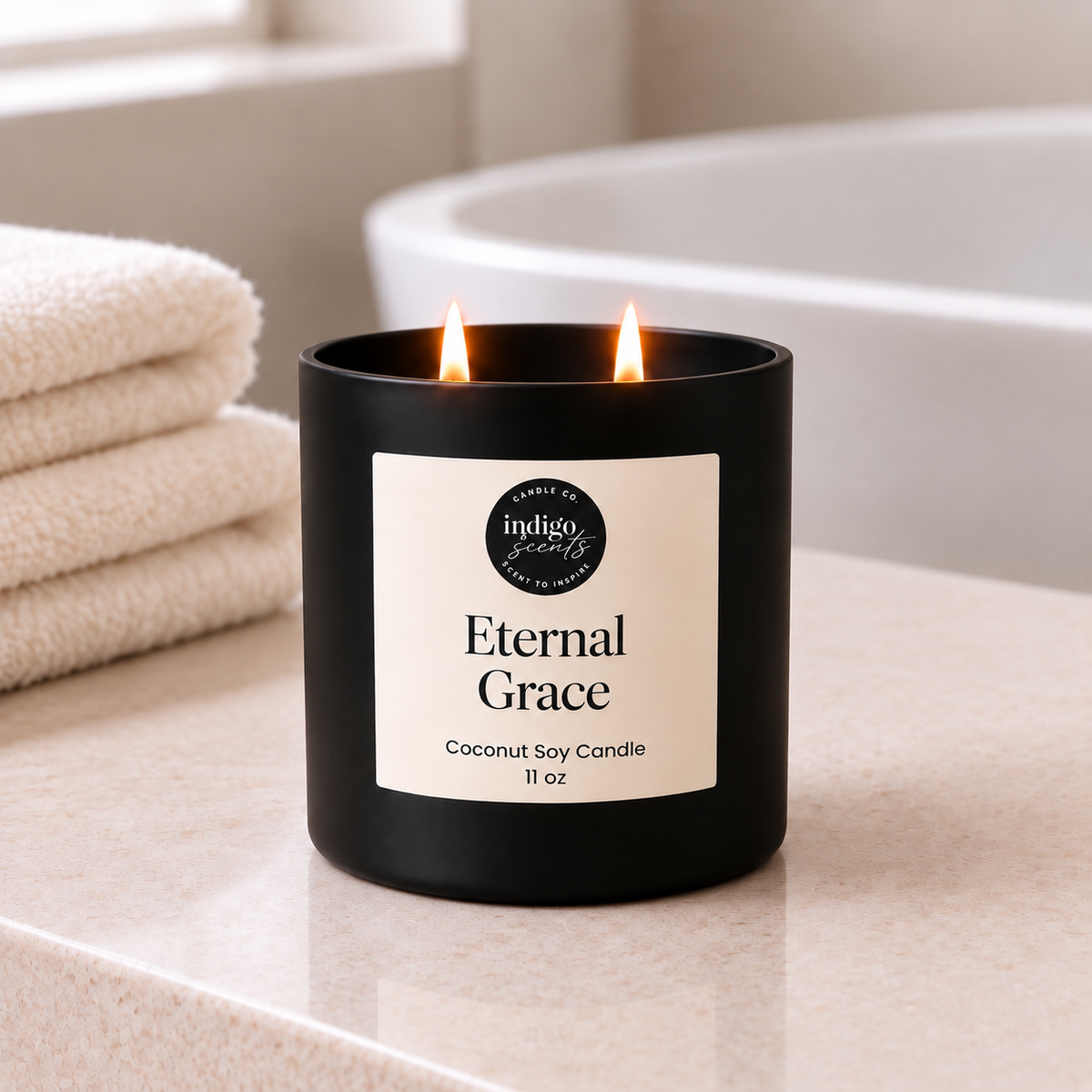 Eternal Grace Candle | Matte Black Jar