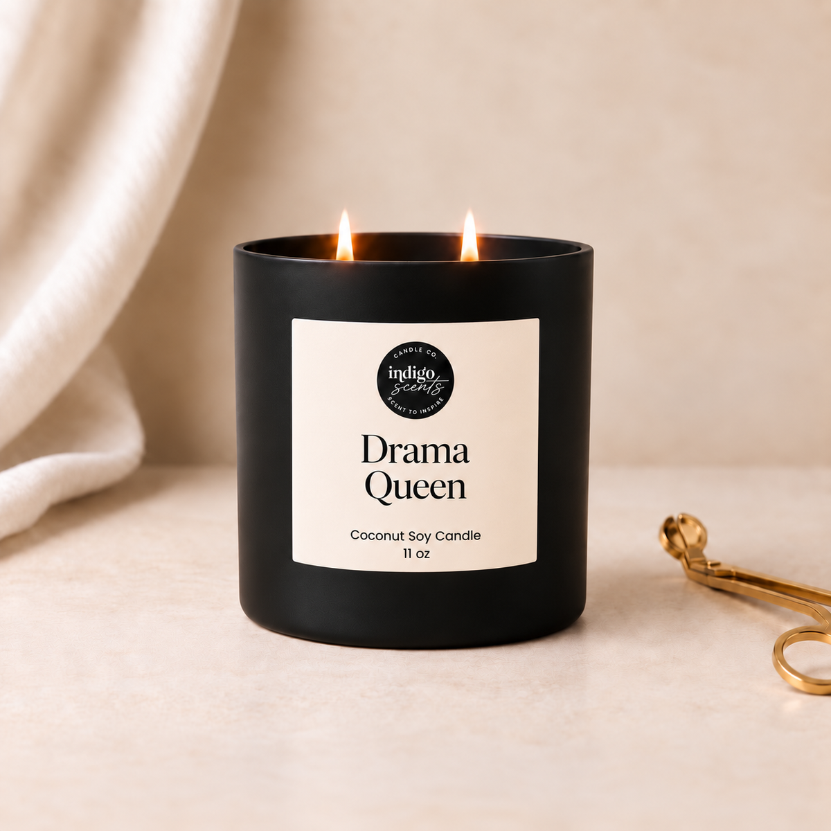 Drama Queen Candle | Matte Black Jar