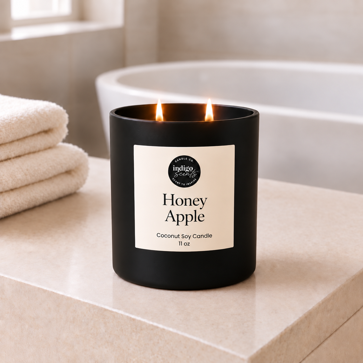 Honey Apple Candle | Matte Black Jar