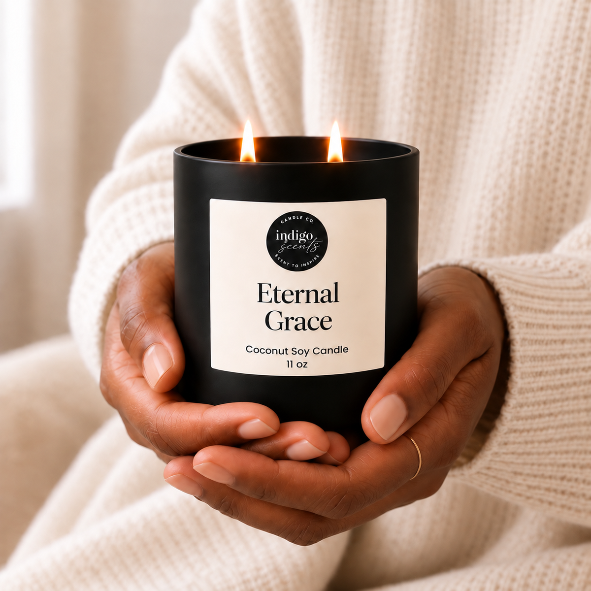 Eternal Grace Candle | Matte Black Jar