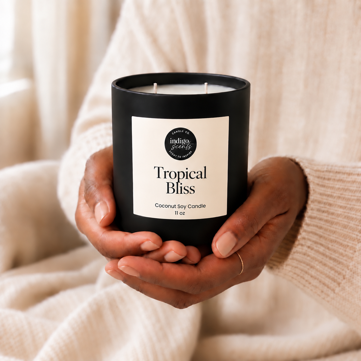 Tropical Bliss Candle | Matte Black Jar