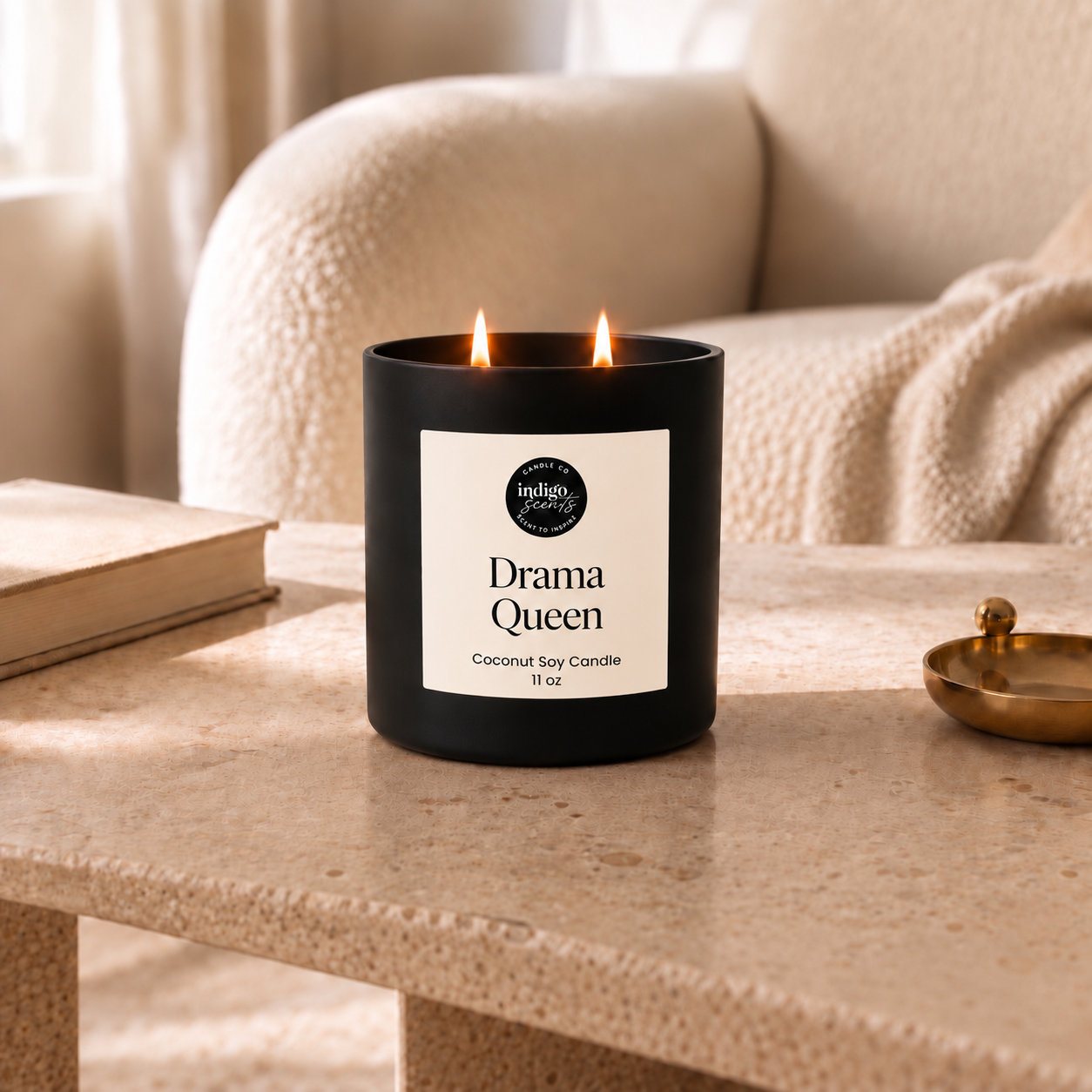 Drama Queen Candle | Matte Black Jar