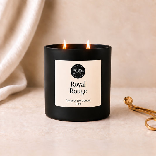 Royal Rouge Candle | Matte Black Jar