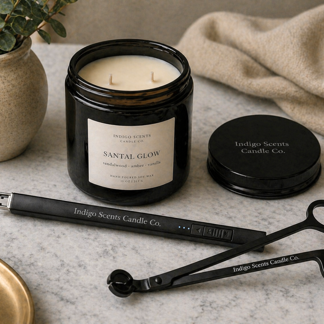 Candle Care Ritual Set | Lighter + Wick Trimmer