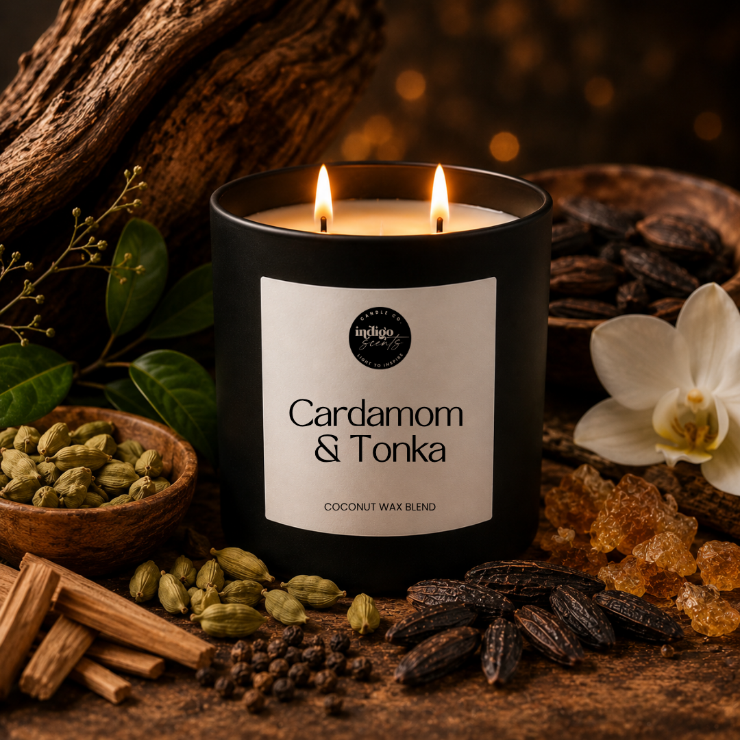 Cardamom & Tonka Candle | Matte Black Jar