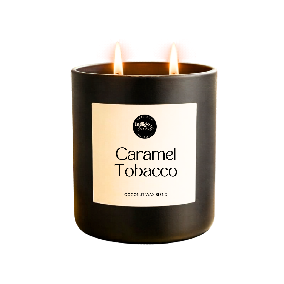 Caramel Tobacco Candle | Matte Black Jar