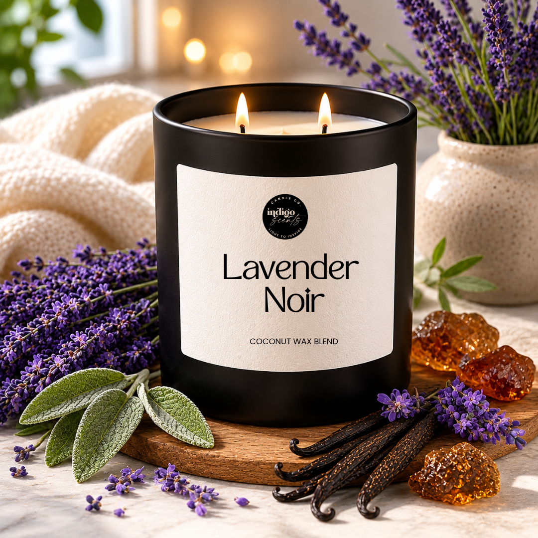 Lavender Noir Candle | Matte Black Jar