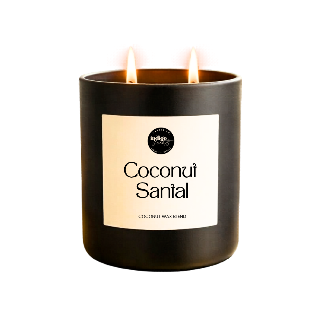 Coconut Santal Candle | Matte Black Jar
