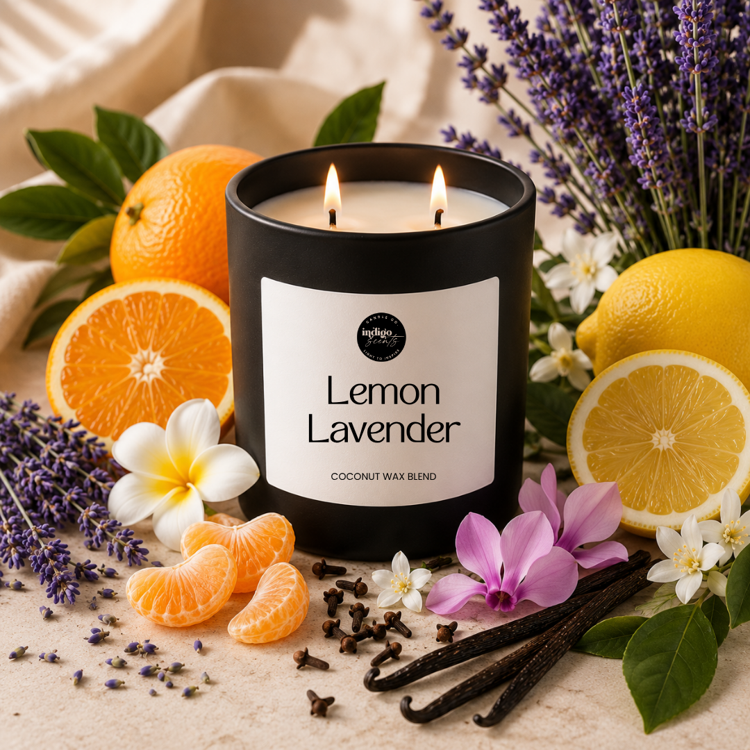 Lemon Lavender Candle | Matte Black Jar